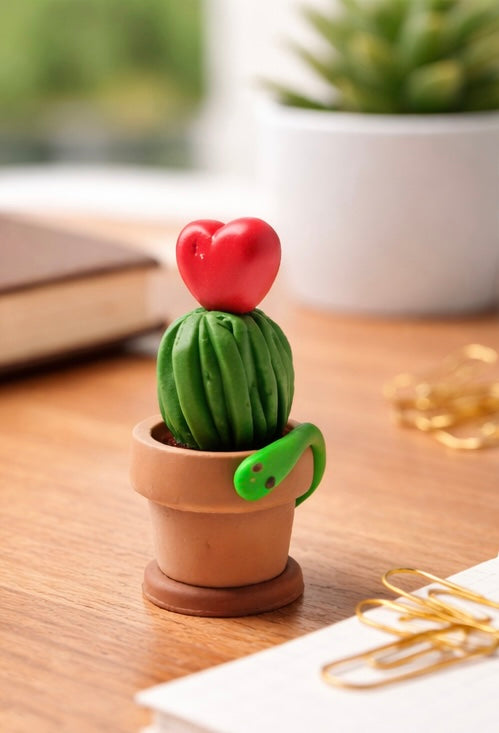 Cute Heart Cactus Miniature