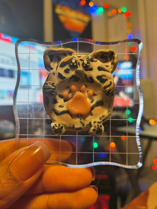 Leopard worry stone